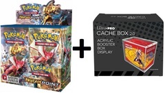 MINT Pokemon XY9 Breakpoint Box PLUS Acrylic Ultra Pro Cache Box 2.0 Protector